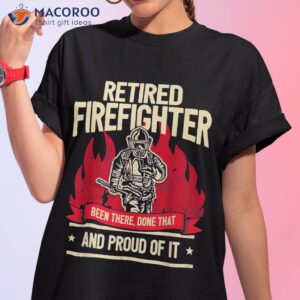 retired fire fighter i departt retiret shirt tshirt 1