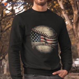 retro american flag baseball team player shirt sweatshirt