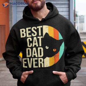 retro best cat dad ever fathers day daddy lovers s shirt hoodie