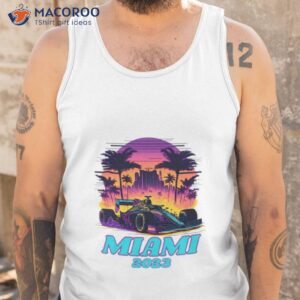 retro colored miami grand prix 2023 shirt tank top