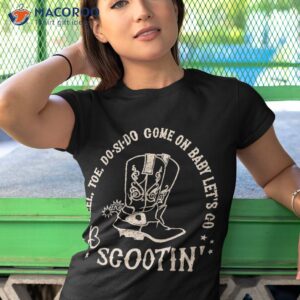 retro cowboy come on boot scootin boogie western country shirt tshirt 1