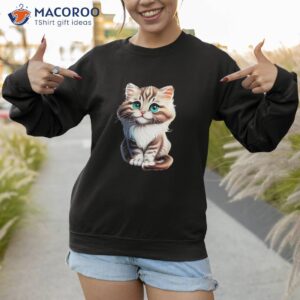 retro cute cat vintage style funny shirt sweatshirt