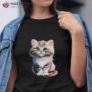 retro cute cat vintage style funny shirt tshirt