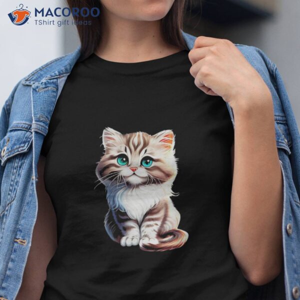 Retro Cute Cat Vintage Style Funny Shirt