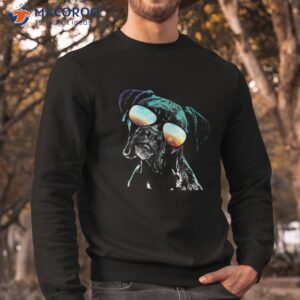 retro disco dog boxer shirt sweatshirt