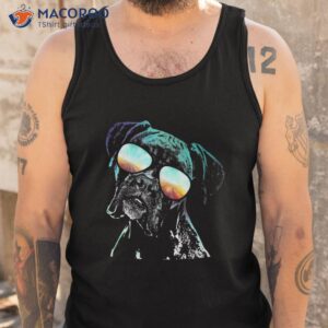 retro disco dog boxer shirt tank top