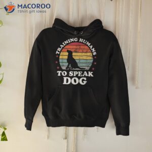 retro dog commands obedience training funny trainer shirt hoodie