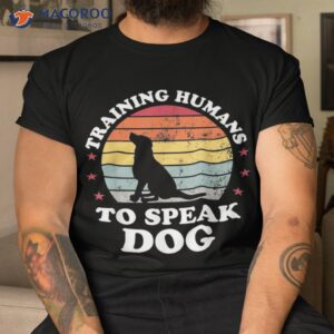 retro dog commands obedience training funny trainer shirt tshirt