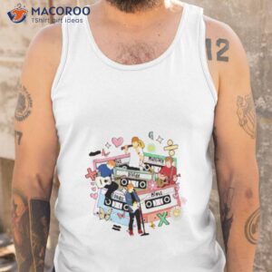 retro ed sheeran cassettes 2023 world tour shirt tank top