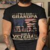 Retro I’m A Dad Grandpa And Veteran Fathers Day Papa Shirt