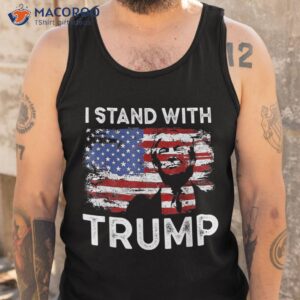 retro i stand with trump 4th of july usa american flag shirt tank top