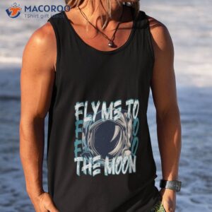 retro illustration fly me to the moon shirt tank top