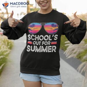 retro last day of school s out for summer teacher boys girls shirt sweatshirt 1