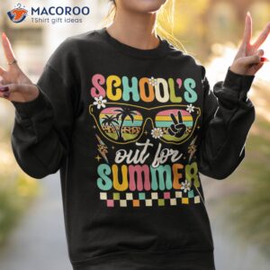retro last day of school s out for summer teacher boys girls shirt sweatshirt 2