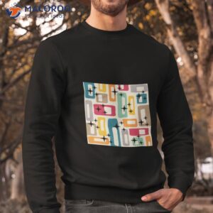 retro mid century modern abstract pattern 154 shirt sweatshirt