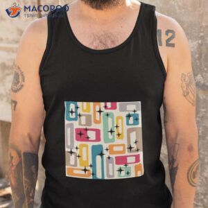 retro mid century modern abstract pattern 154 shirt tank top