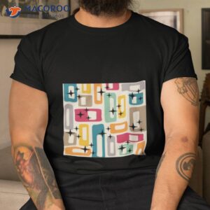 retro mid century modern abstract pattern 154 shirt tshirt