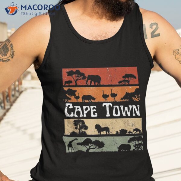 Retro South Africa Safari Big Five Savannah Cape Town Shirt