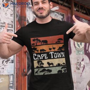 retro south africa safari big five savannah cape town shirt tshirt 1