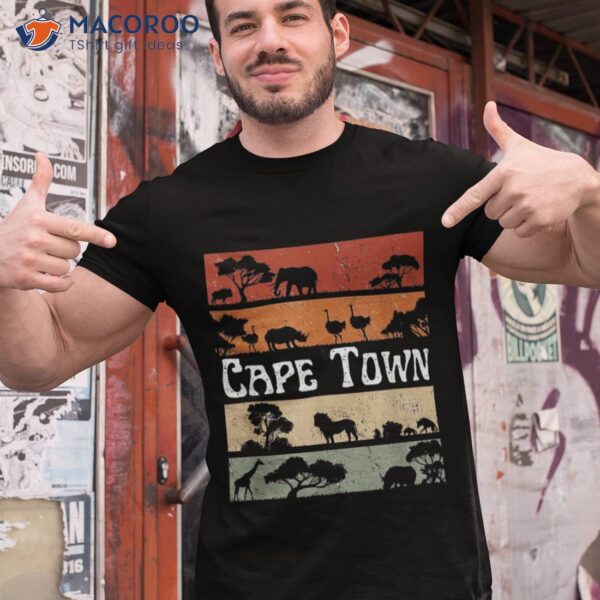 Retro South Africa Safari Big Five Savannah Cape Town Shirt