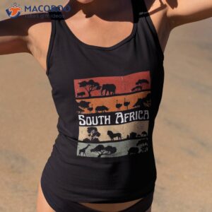 retro south africa safari big five savannah travel tour shirt tank top 2