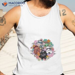 retro spring flower star wars character shirt tank top 3