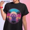 Retro Sunset Bichon Frise Dog Shirt