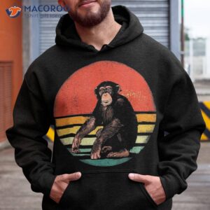 retro vintage chimpanzee monkey wild forest animal shirt hoodie