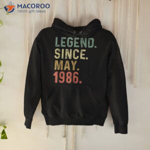 retro vintage legend epic since may 1986 35th birthday 35 yo shirt hoodie