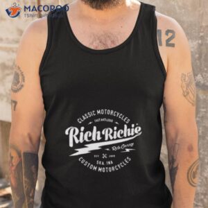 rich richie custome motorcycles shirt tank top