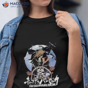 riding a ship space pirate captain harlock shirt tshirt