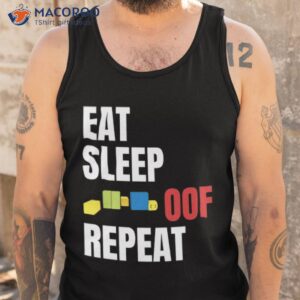 roblox oof eat sleep oof repeat shirt tank top