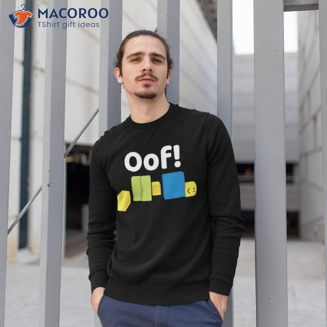  Oof! Sound Meme Long Sleeve T-Shirt : Clothing, Shoes