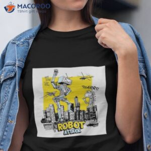 robot attacks the city shirt tshirt