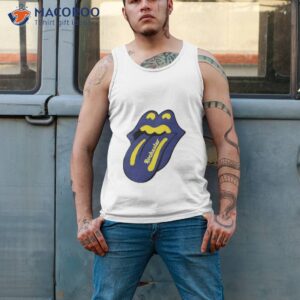 rochester lips yellowjackets rolling stones parody shirt tank top 2