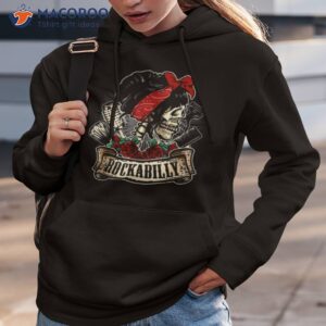 rockabilly girl skull pin up hairstylist hairdresser shirt hoodie 3