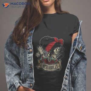 rockabilly girl skull pin up hairstylist hairdresser shirt tshirt 2