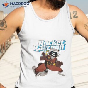rocket raccoon character art shirt tank top 3