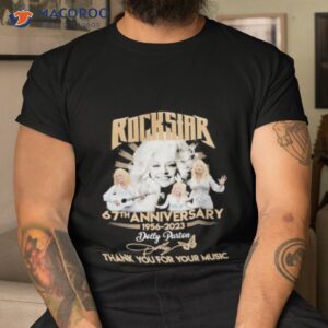 rockstar 67th anniversary 1956 2023 thank you for the memories shirt tshirt