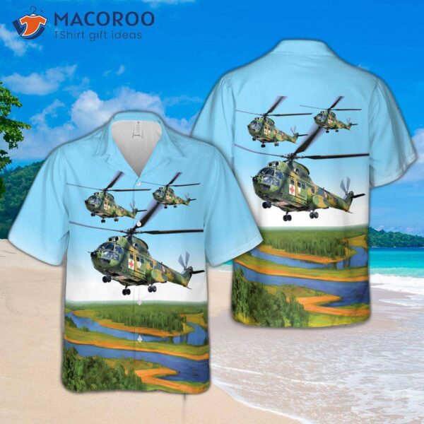 Romanian Air Force Iar 330 Puma Hawaiian Shirt