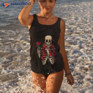 romantic rose skeleton 2023 shirt tank top 3