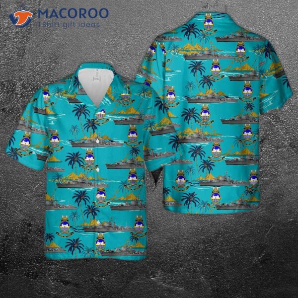 Royal Australian Navy Hmas Tobruk (i) (d37): Hawaiian Shirt