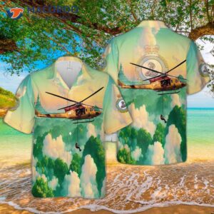 Royal Canadian Air Force 444 Combat Support Squadron Ch-146 Griffon Hawaiian Shirt