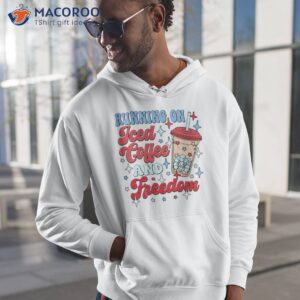 running on iced coffee and freedom shirt hoodie 1