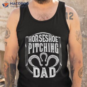 s horseshoe pitching dad pitcher shirt tank top