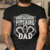 S Horseshoe Pitching Dad Pitcher Shirt