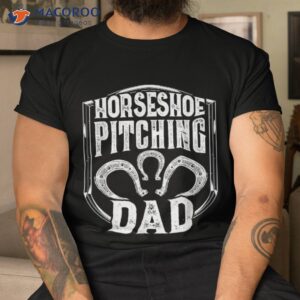 s horseshoe pitching dad pitcher shirt tshirt