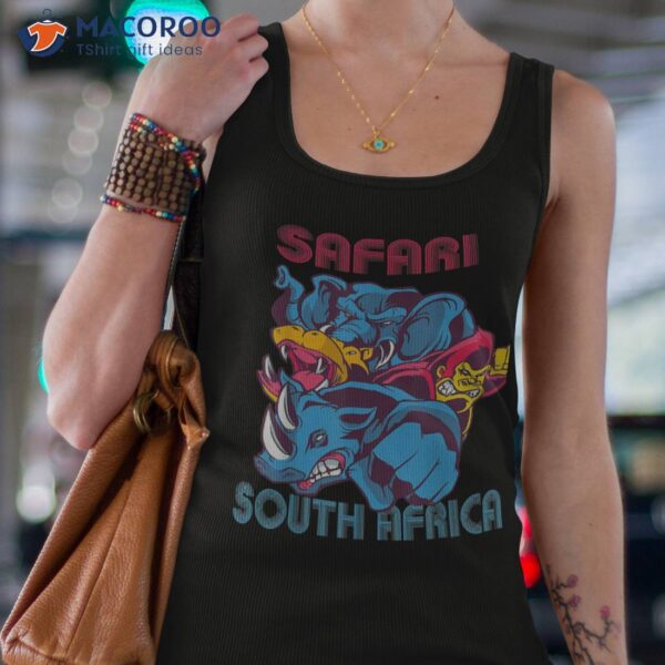 Safari South Africa Big Five National Park Wild Animals Shirt