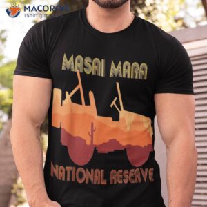 safari tour masai mara kenya national reserve africa shirt tshirt