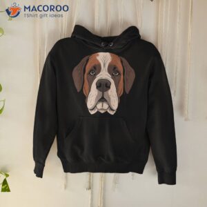 saint bernard face cute st puppy dog mom or dad shirt hoodie